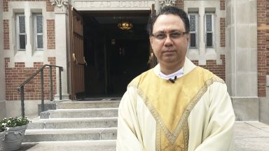 The Rev. Prasanna W. Costa, at the Church