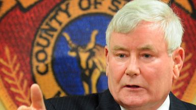 Richard Dormer, then Suffolk County's police commissioner, in