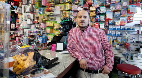 Abdo Hizam in his family&#8217;s store in the Bronx. He was awarded citizenship as a child but found it in jeopardy after he applied to bring his wife and children to the United States from Yemen.